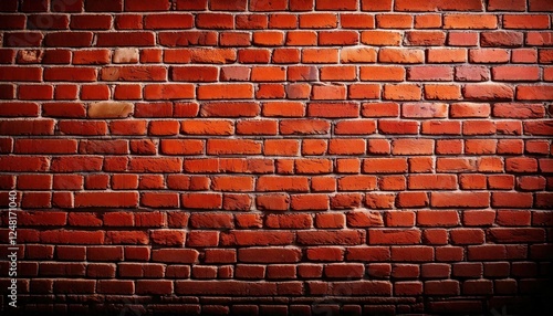 An Inviting Embrace of Rustic Charm: The Texture and Character of a Striking Red Brick Wall Filled with Depth, Shadows, and Natural Imperfections Capturing the Essence of Urban Aesthetics