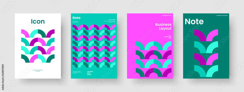 Abstract Report Design. Geometric Business Presentation Template. Modern Background Layout. Banner. Flyer. Brochure. Poster. Book Cover. Brand Identity. Handbill. Leaflet. Journal. Magazine