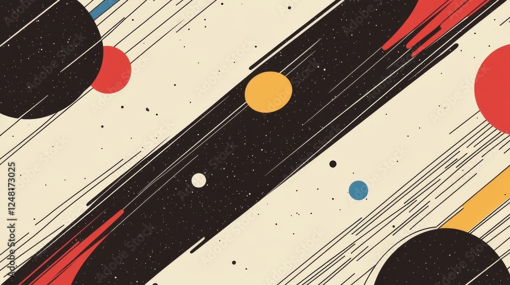 Obraz premium Abstract geometric shapes, dynamic design, background. Possible use for graphic design, poster, or web banner
