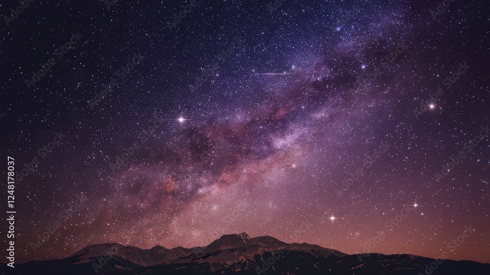 Naklejka premium starry night sky