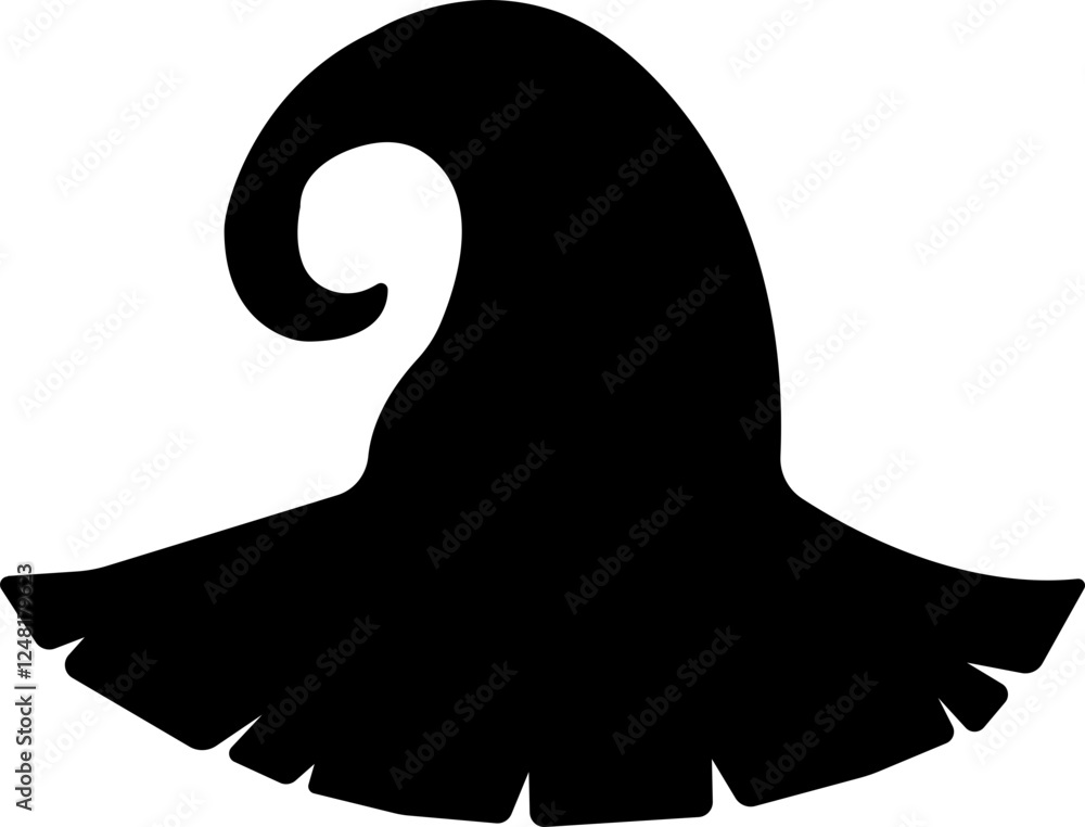 Halloween witch hat icon.Doodle icon of witch hat for Halloween and Christmas.Wizard hat isolated. Design element, accessory for Halloween celebration. Vector illustration.Halloween party costume hat. Halloween witch hat icon.Doodle icon of witch hat for Halloween and Christmas.Wizard hat isolated. Design element, accessory for Halloween celebration. Vector illustration.Halloween party costume hat.