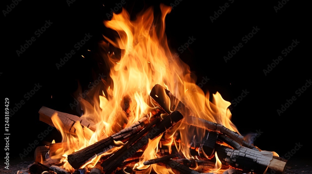Mesmerizing controlled campfire flame flickering gently and centered on a clean white background showcasing the pure essence of fire s energy and heat Mesmerizing controlled campfire flame flickering gently and centered on a clean white background showcasing the pure essence of fire s energy and heat