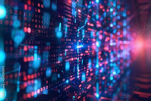 Wallpaper Mural Technology background of information big data concept. Torontodigital.ca