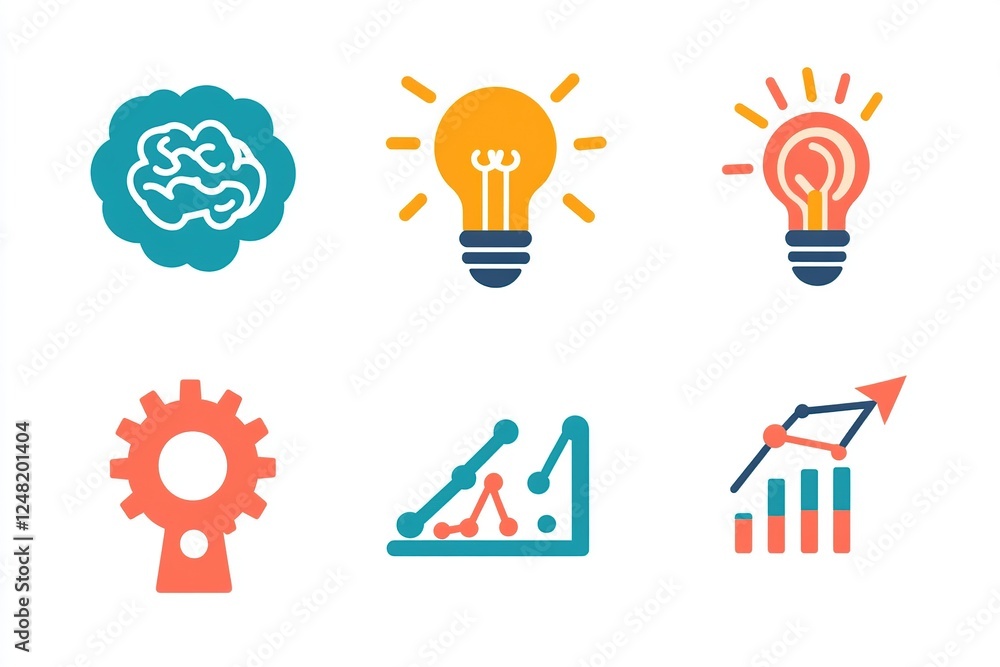 Innovative Ideas and Business Growth: A Visual Representation of Strategic Thinking and Progress Innovative Ideas and Business Growth: A Visual Representation of Strategic Thinking and Progress