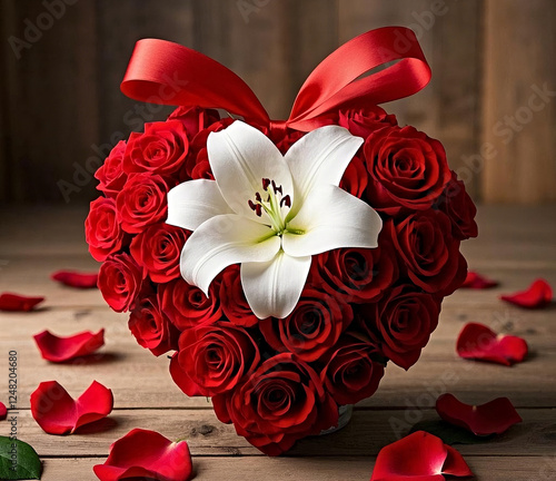 bouquet of red roses