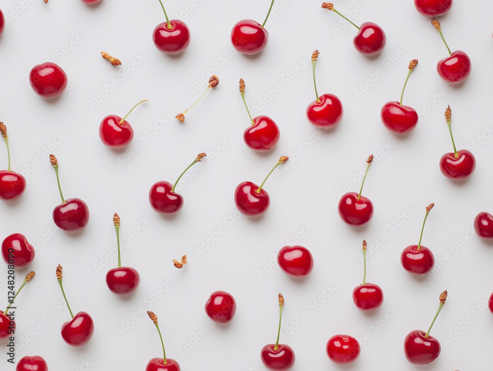 Cherries on white background Cherries on white background