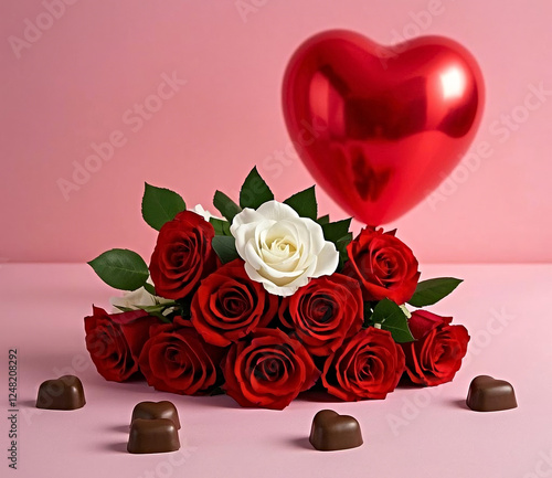 roses and heart