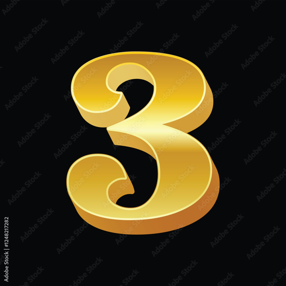 Naklejka premium Luxury Alphabet