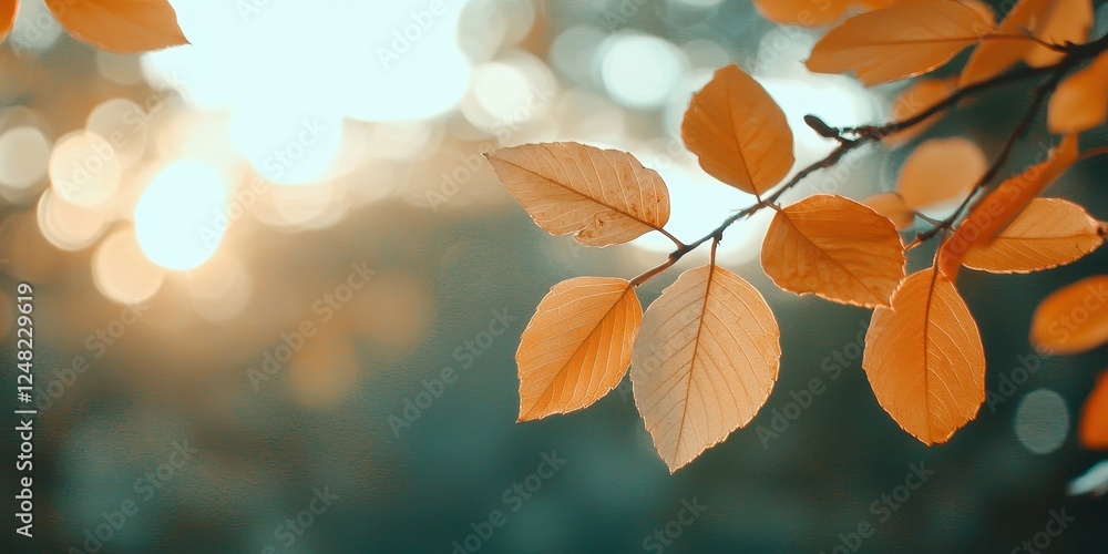 Golden autumn leaves shimmer in soft sunlight, capturing the essence of fall's beauty and tranquility. Golden autumn leaves shimmer in soft sunlight, capturing the essence of fall's beauty and tranquility.