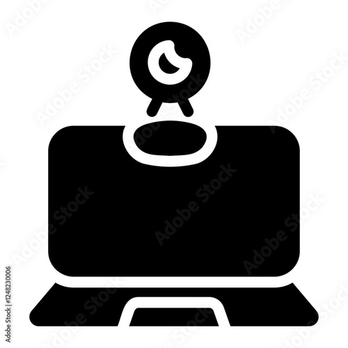 web cam Solid icon