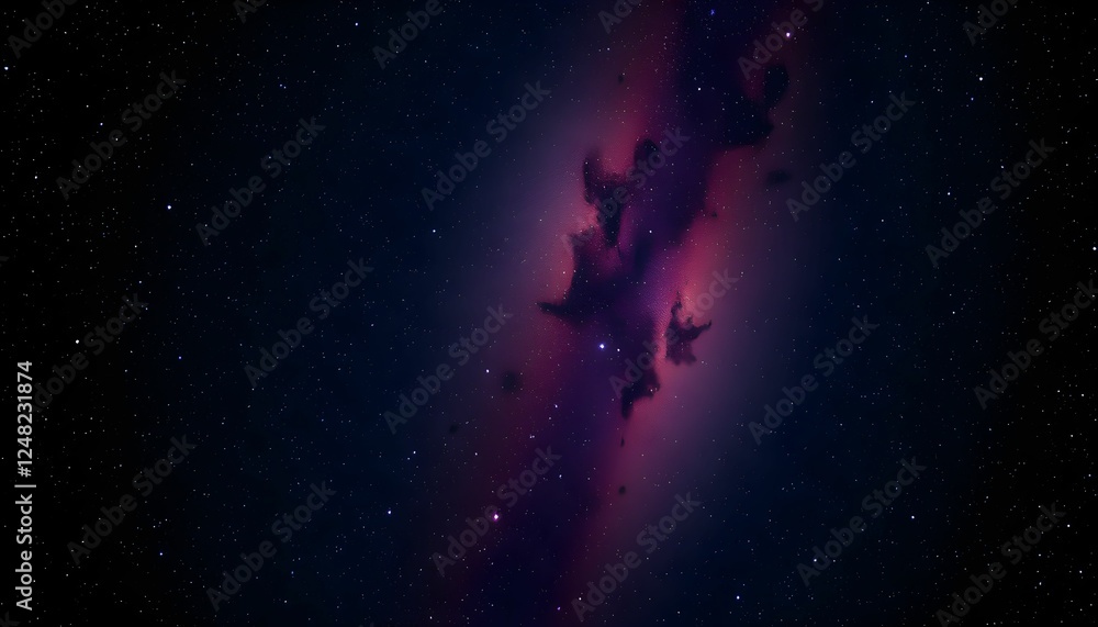 Fototapeta premium Cosmic Symphony: A Dance of Stars and Nebulae in Deep Space