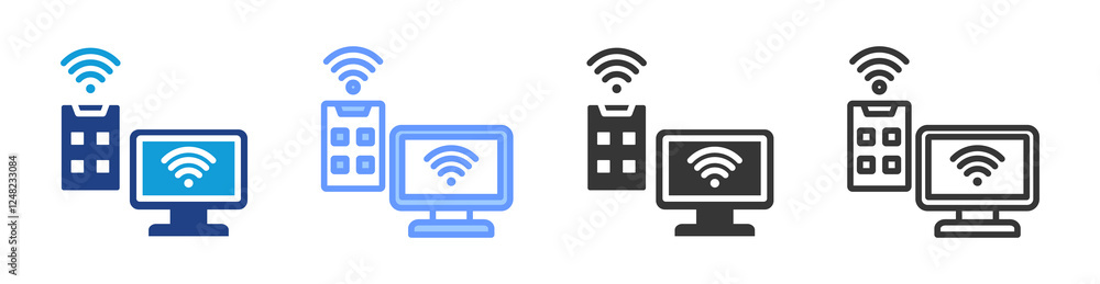 Remote Operation icon set multiple style collection Remote Operation icon set multiple style collection