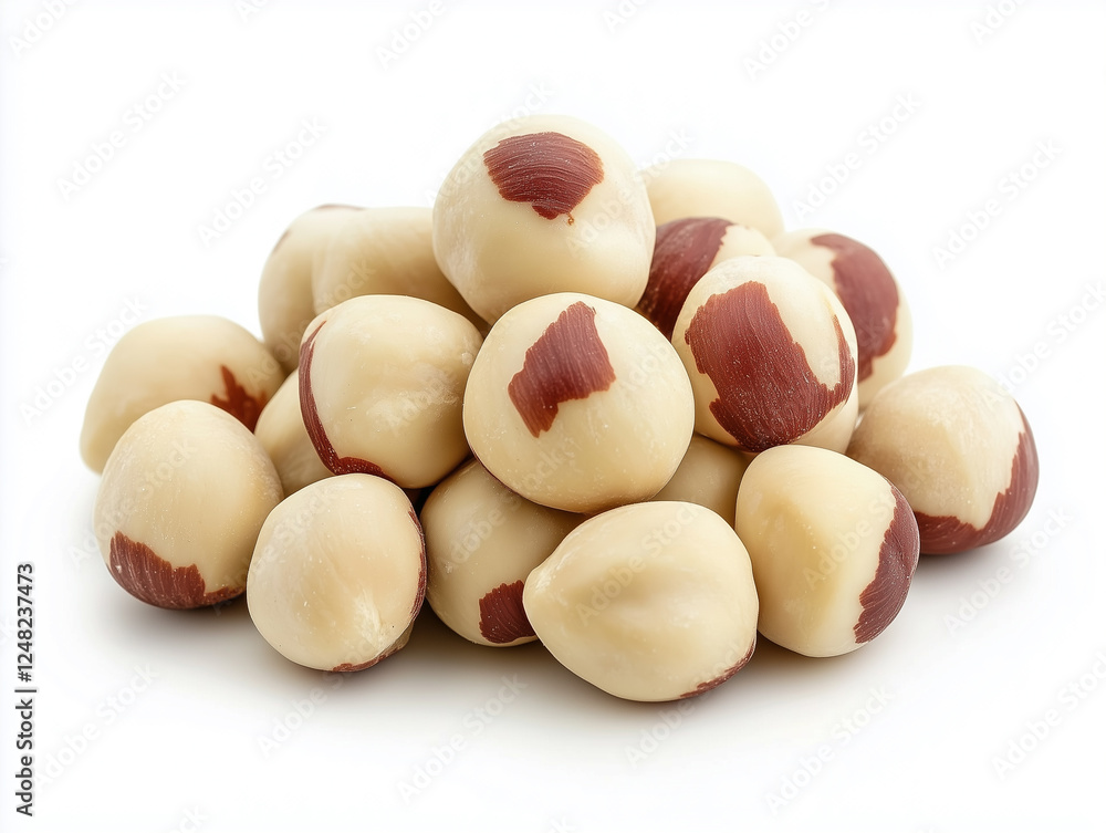 Hazelnuts isolated on white background Hazelnuts isolated on white background