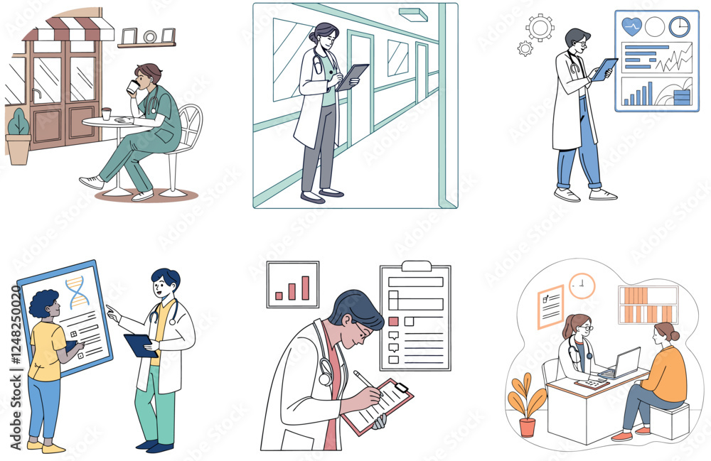 Surgical Precision: Medicine Bundle. a Sterile Instruments Collection Illustrations Surgical Precision: Medicine Bundle. a Sterile Instruments Collection Illustrations