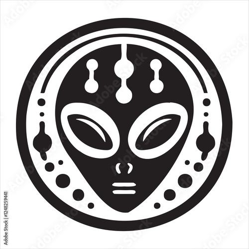 black and white mask