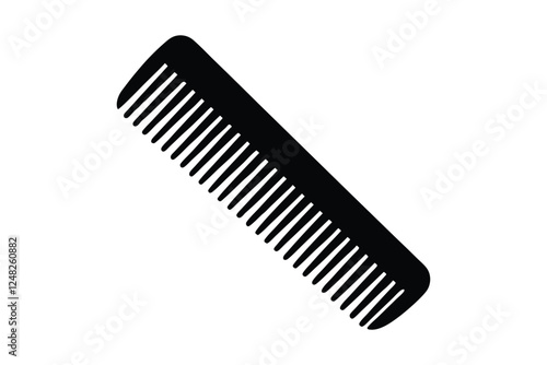 Silhouette of comb vector art illustration6.eps