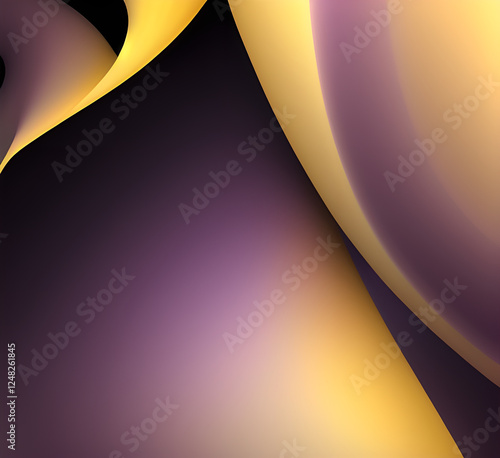 Violet and yellow art of abstract illusion of spiral with geometric shapes of pink and violet lines.Radial motion blur background.Long time exposure.Concept of cyber highway,hyperspace.generative ai