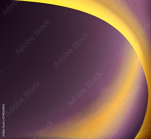 Violet and yellow art of abstract illusion of spiral with geometric shapes of pink and violet lines.Radial motion blur background.Long time exposure.Concept of cyber highway,hyperspace.generative ai