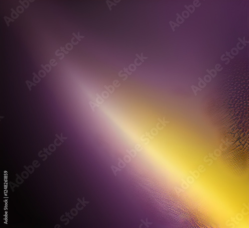 Violet and yellow art of abstract illusion of spiral with geometric shapes of pink and violet lines.Radial motion blur background.Long time exposure.Concept of cyber highway,hyperspace.generative ai