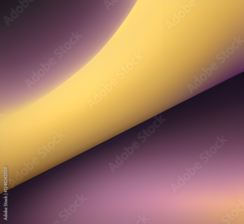 Violet and yellow art of abstract illusion of spiral with geometric shapes of pink and violet lines.Radial motion blur background.Long time exposure.Concept of cyber highway,hyperspace.generative ai