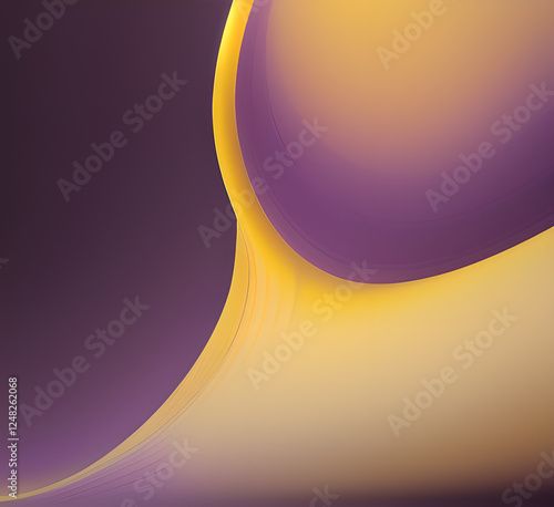 Violet and yellow art of abstract illusion of spiral with geometric shapes of pink and violet lines.Radial motion blur background.Long time exposure.Concept of cyber highway,hyperspace.generative ai