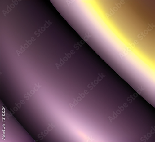 Violet and yellow art of abstract illusion of spiral with geometric shapes of pink and violet lines.Radial motion blur background.Long time exposure.Concept of cyber highway,hyperspace.generative ai