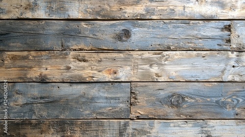 Rustic Weathered Wooden Texture: Grey Brown Aged Wood Planks Background, Perfect for Vintage Design and Natural Material Projects photo