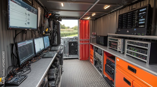 Mobile Production Control Room: High-Tech Broadcast and Media Equipment in a Portable Unit