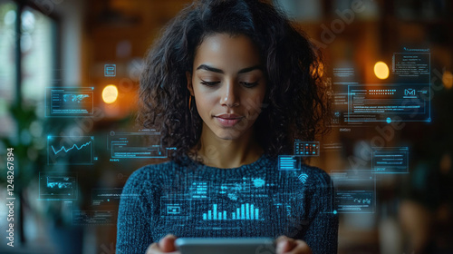 Credit approval process demonstrated digitally at a fintech showcase