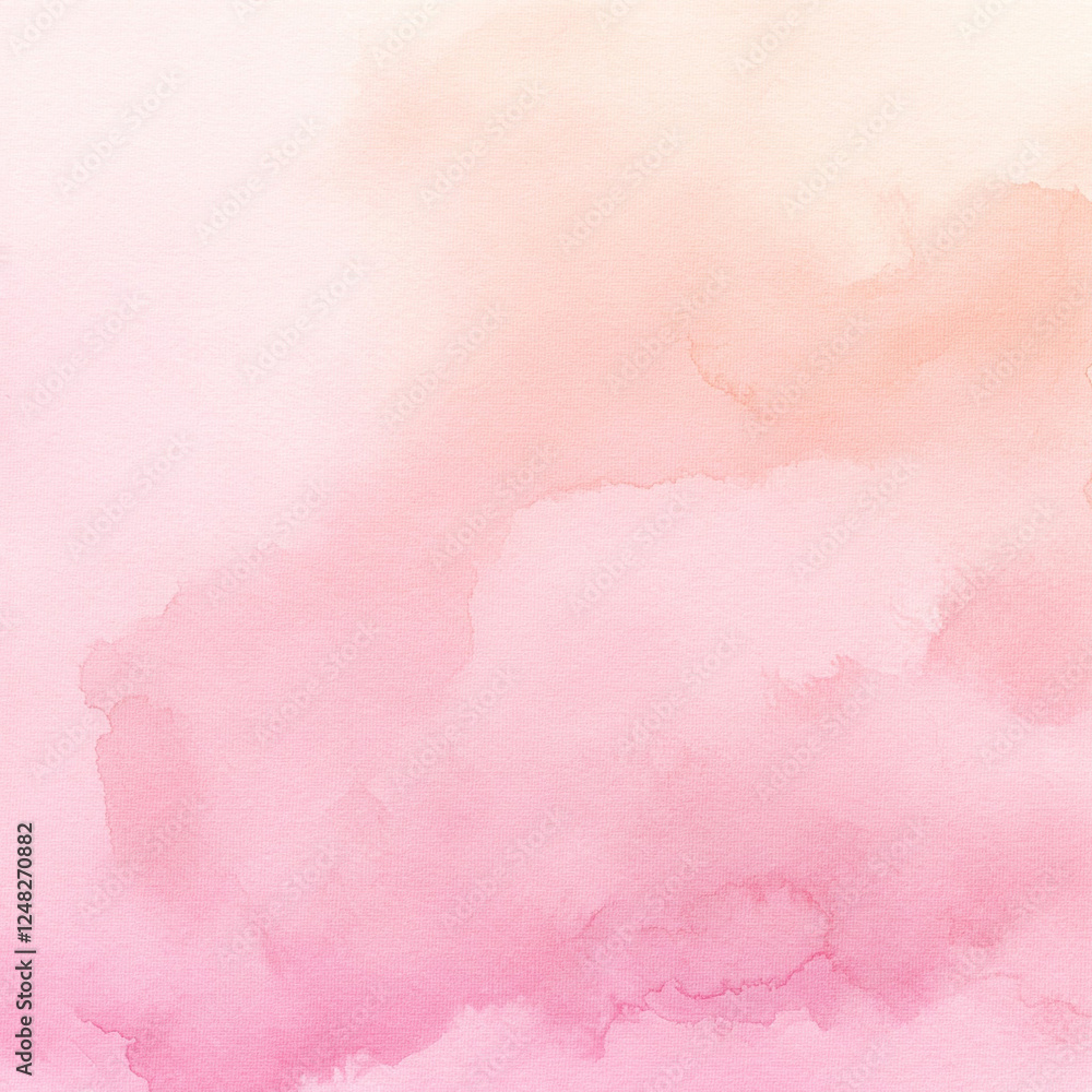 Fototapeta premium Abstract soft Pastel colors Watercolor paint paper background. Grunge texture design for International Women's Day.