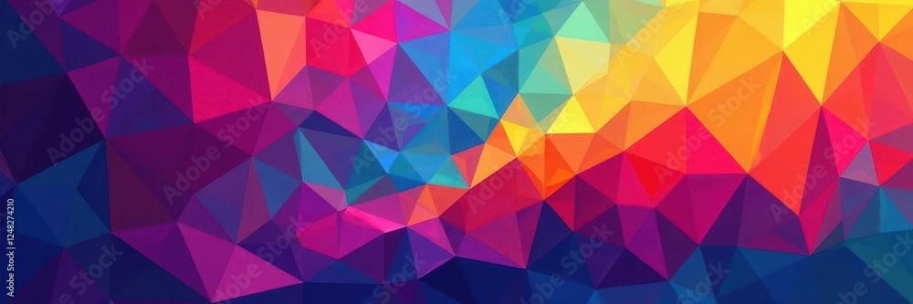 Abstract geometric pattern, vibrant Delaunay triangulation color fields , color, dynamic Abstract geometric pattern, vibrant Delaunay triangulation color fields , color, dynamic