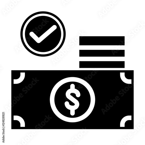 halal money glyph icon