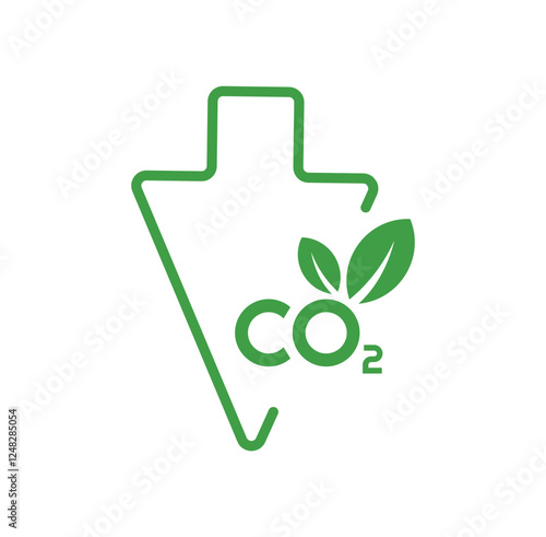 reducing CO2 emissions to stop climate change. green energy background	