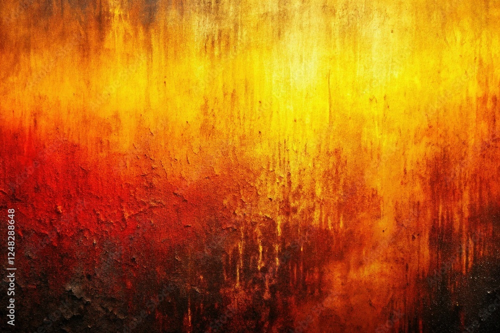 Obraz premium Fiery Abstract Background: Golden Brown, Red, and Black Gradient Texture