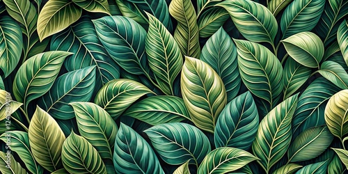 Wallpaper Mural Leafy Pattern Wallpaper Texture: Architectural Photography Background Torontodigital.ca