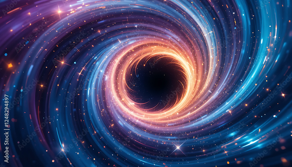 Abstract shimmering spinning vortex style background in blue, purple, red, pink, yellow and aqua gradient, twisted, , maintains golden ratio, burning and glowing stars, depicting quantum physics, mini Abstract shimmering spinning vortex style background in blue, purple, red, pink, yellow and aqua gradient, twisted, , maintains golden ratio, burning and glowing stars, depicting quantum physics, mini