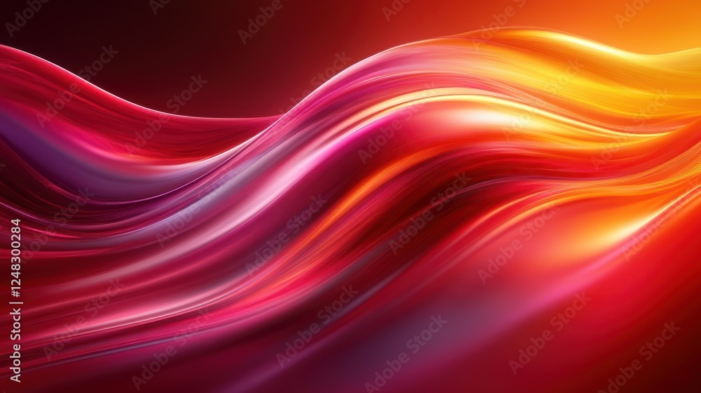 Abstract red-orange wave, digital art, dark background, website design Abstract red-orange wave, digital art, dark background, website design