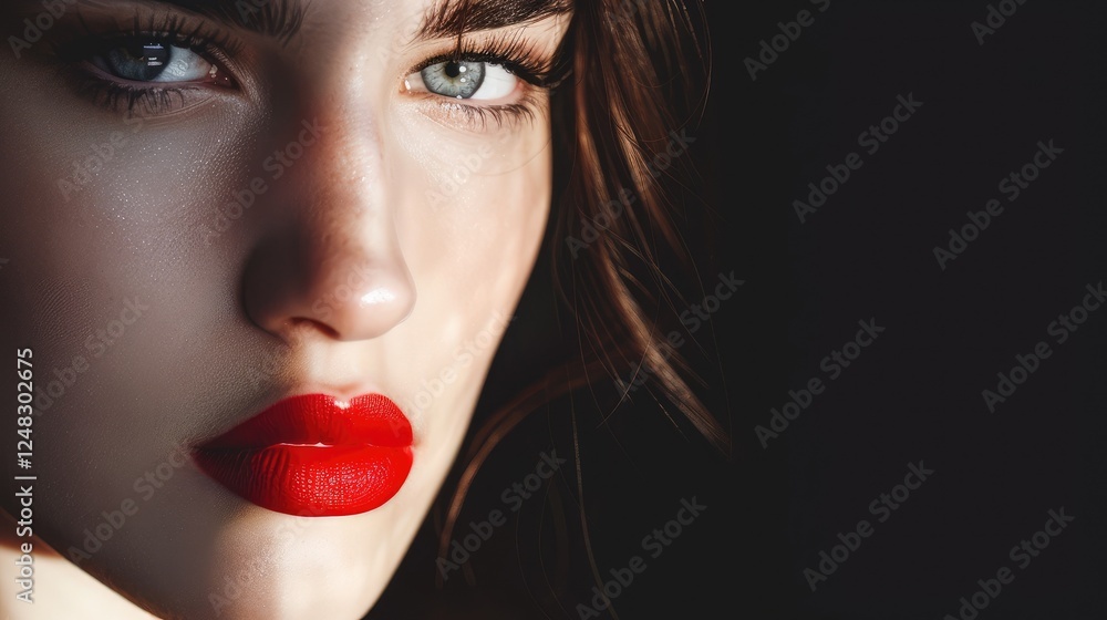 Radiant Face Framed By Shadows And Light Radiant Face Framed By Shadows And Light