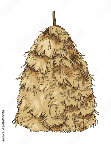 Hand drawn haycock vector illustration