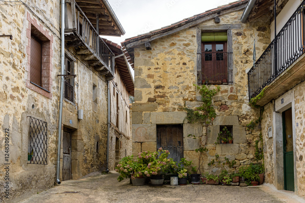 Traditional architecture in San Zadornil. Province of Burgos, Castilla y Leon, Spain. Traditional architecture in San Zadornil. Province of Burgos, Castilla y Leon, Spain.