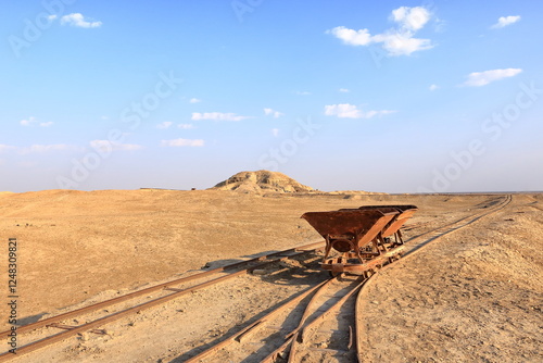 equipment of the archaeologists who working at the excavation site in the Ancient City of Uruk, Iraq