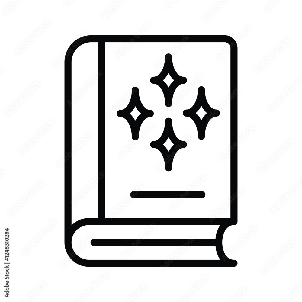Have a look at this amazing icon of magic book in modern style Have a look at this amazing icon of magic book in modern style