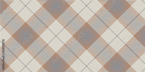 Vector checkered pattern or plaid pattern. Tartan, textured seamless twill for flannel shirts, duvet covers, other autumn winter textile mills. Vector Format