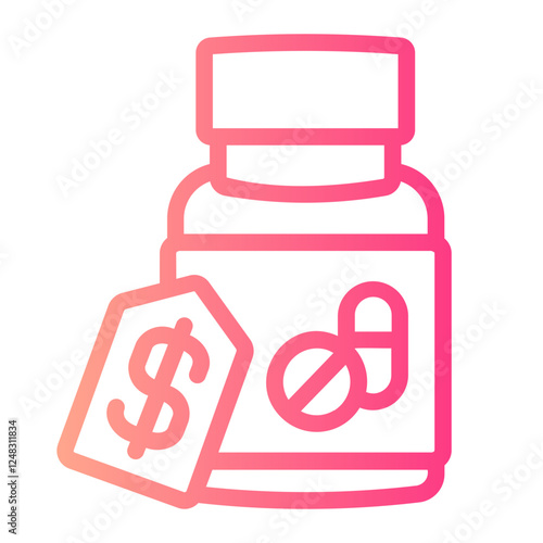 drugs gradient icon