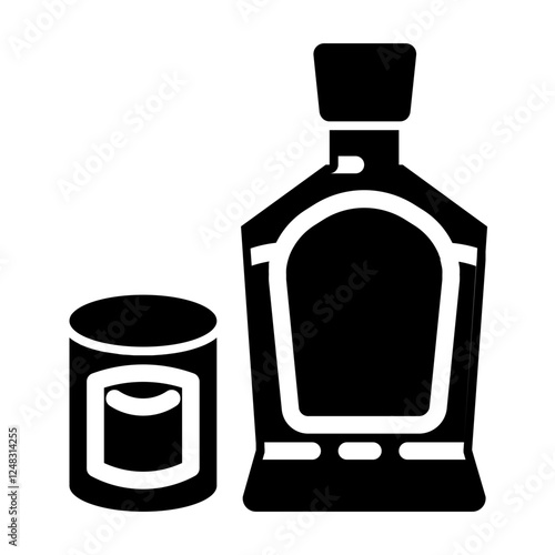 cocktail drink glyph icon