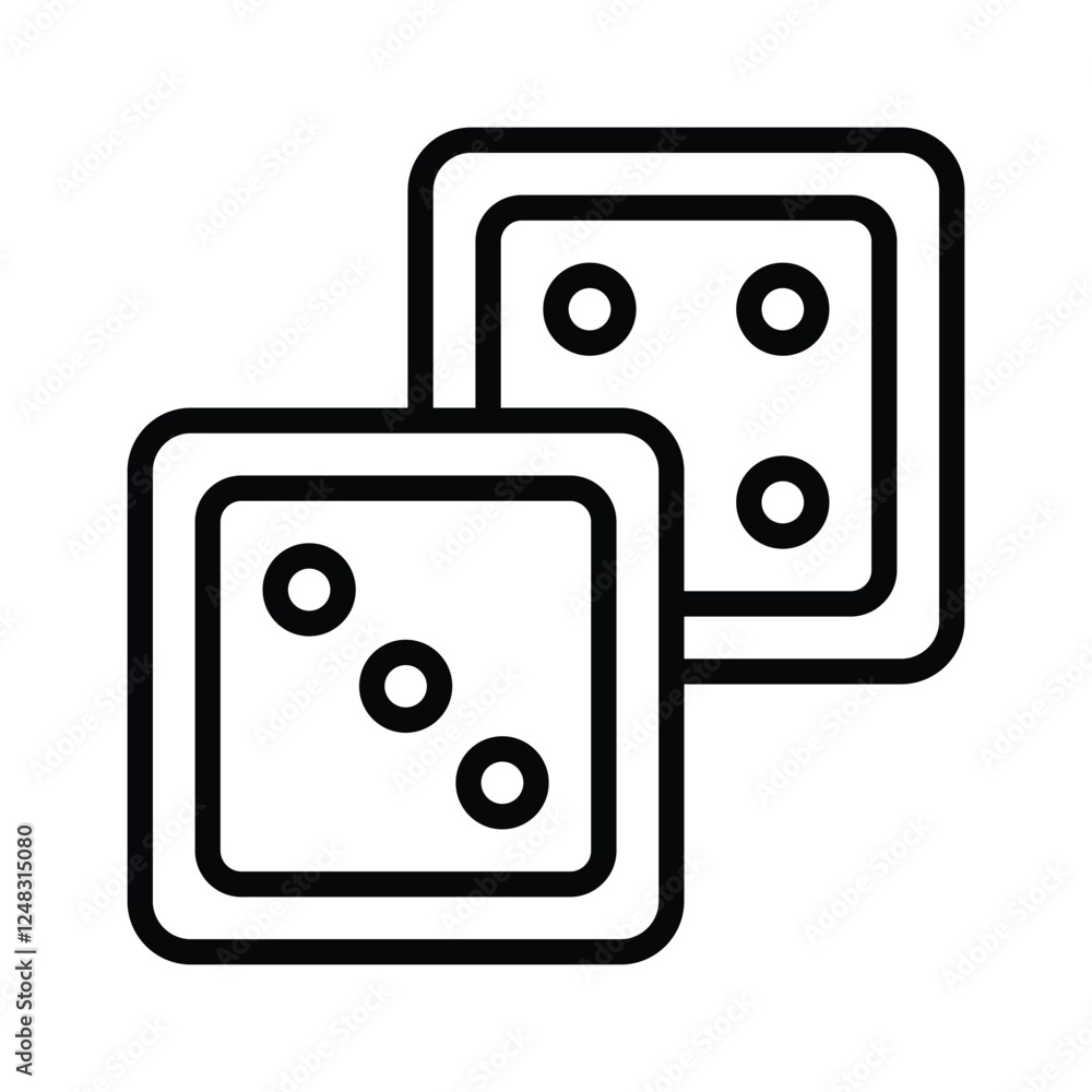 Rolling dice game icon, perfect for gaming Rolling dice game icon, perfect for gaming