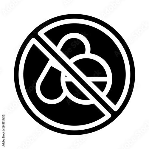 not pill hangover solid icon