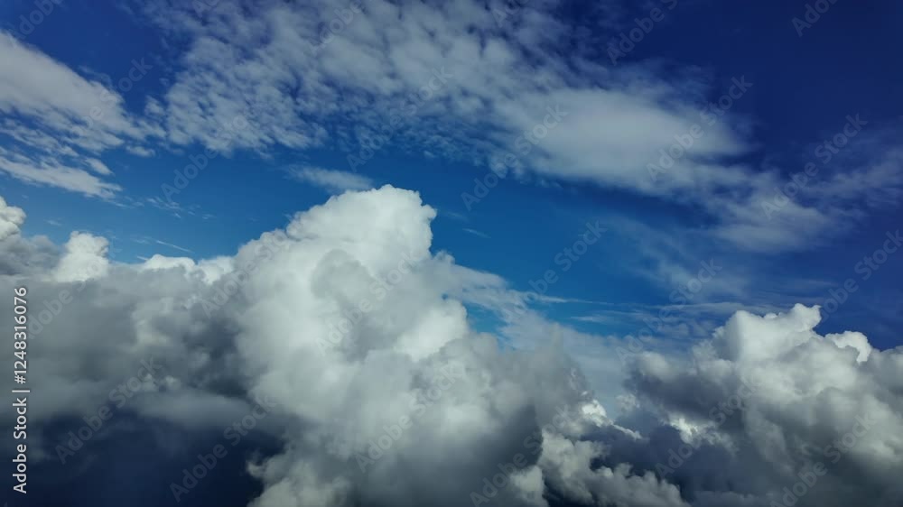 POV flying through a stormy sky plenty of storm clouds, as seen by the pilot from a jet cockpit, FPV. 4K POV flying through a stormy sky plenty of storm clouds, as seen by the pilot from a jet cockpit, FPV. 4K