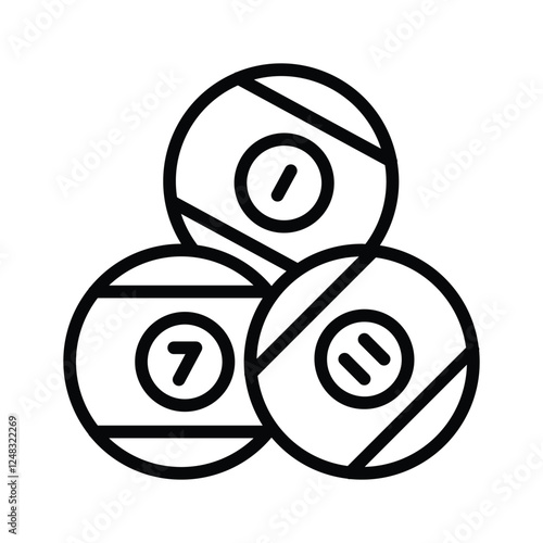 A set of billiard balls symbolizing pool games and recreation