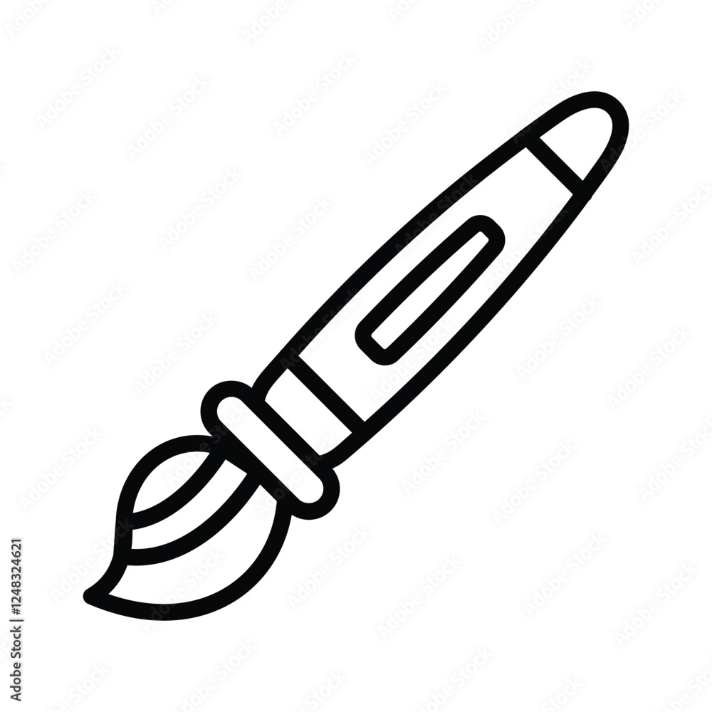 A paintbrush representing creativity, art, and design A paintbrush representing creativity, art, and design